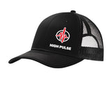 High Pulse Black Snapback Hat